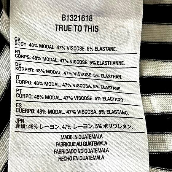 Volcom women’s striped black and white backless maxi jersey dress - Picture 9 of 11